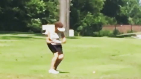 Watch: have you ever seen a more 'unique' swing?